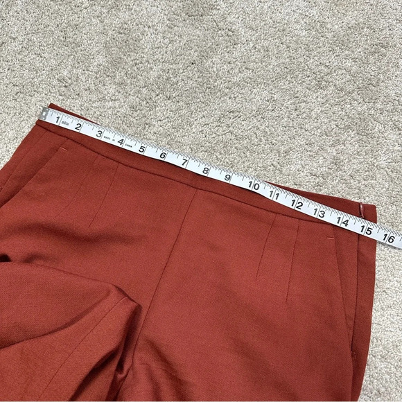 J. Crew Martie Wool Blend Pants Trouser Slim Fit Cropped in Copper Size 6 - Picture 13 of 16